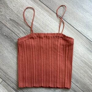 Aeropostale Rust Ribbed Camisole XS157